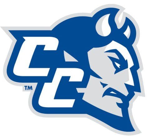 Logo featuring a stylized blue devil with white accents and the letters CC.