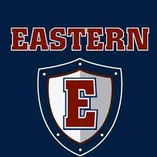 Logo featuring a red 'E' and the word 'EASTERN' above a shield.