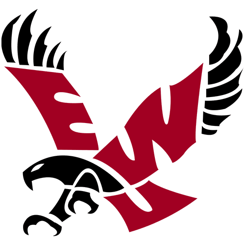 A red eagle with black wings and 'EW' letters integrated.