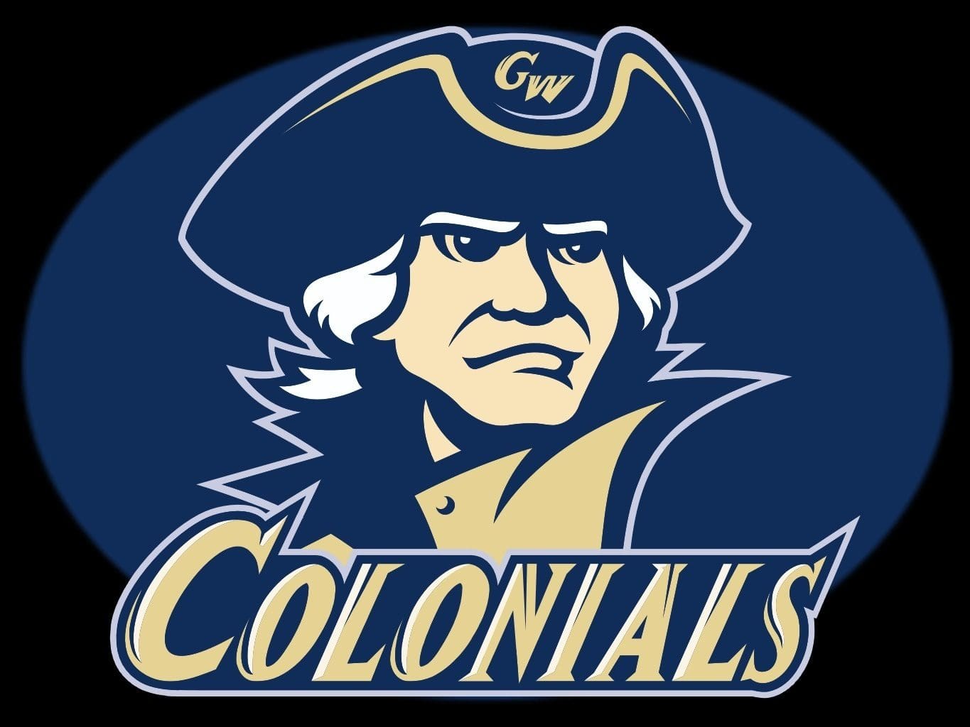 Logo of George Washington Colonials sports team.