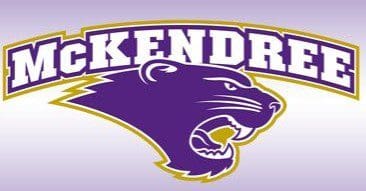 A fierce purple panther logo with the word 'KENDRICK'.