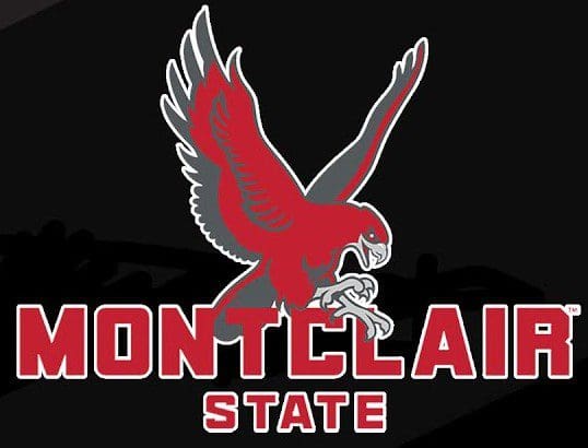 Montclair State logo with a red hawk and bold text on black.