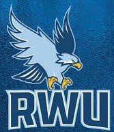 Logo of RWU featuring a fierce eagle with spread wings.