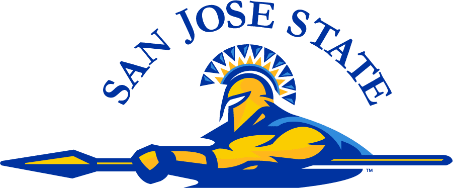 Logo of a Trojan warrior with a blue and yellow color scheme.