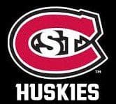 Saint Cloud State Huskies logo with bold lettering.