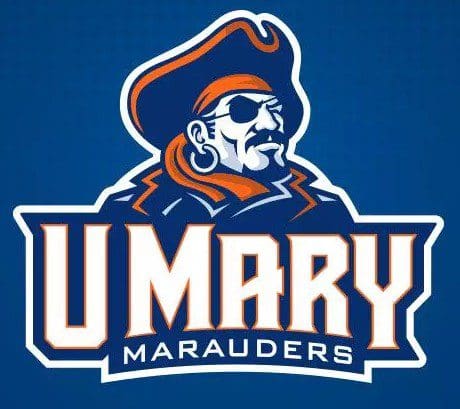 Logo of St. Mary Marauders with a pirate mascot.