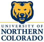 University of Northern Colorado logo featuring a bear head.