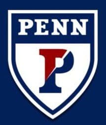Shield-shaped logo with the word PENN and a stylized red and blue 'P'.