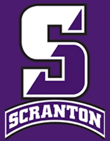 Logo featuring a stylized 'S' and the word 'Scranton' below it on a purple background.