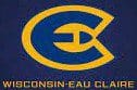Blue and gold Wisconsin-Eau Claire logo with intertwined letters.