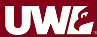 Partial logo with bold white letters on a red background.