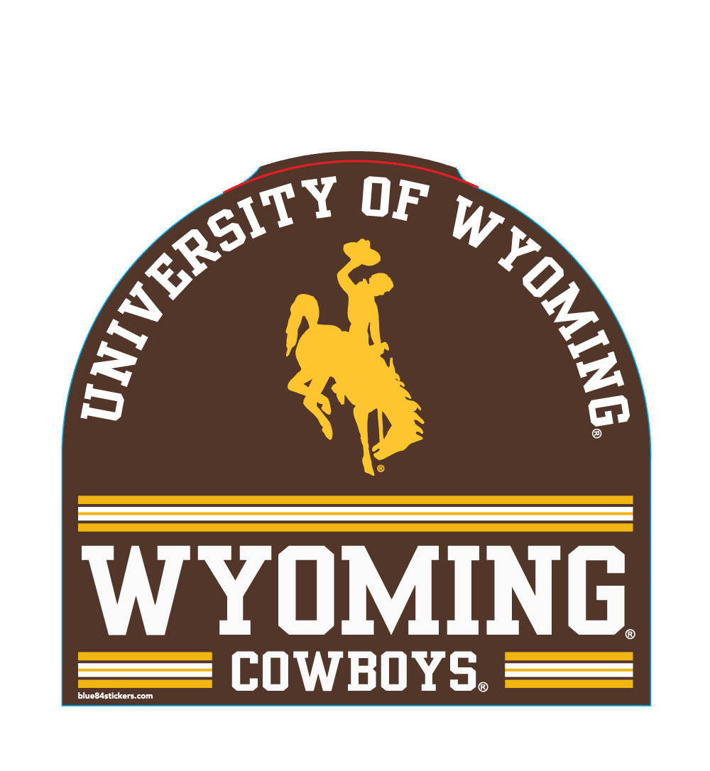Logo of University of Wyoming Cowboys featuring a bucking horse and rider.