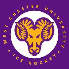 West Chester University Ice Hockey logo featuring a ram's head.
