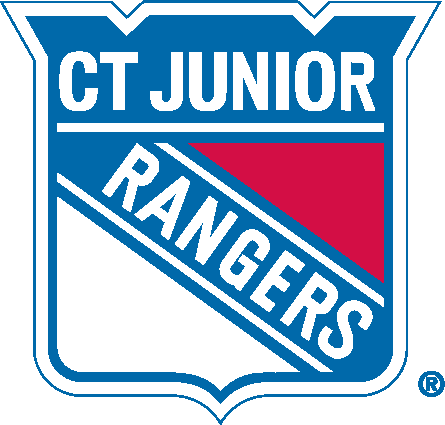 Logo of CT Junior Rangers with bold text and shield design.