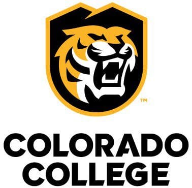 Colorado College logo with a fierce tiger head and bold text.