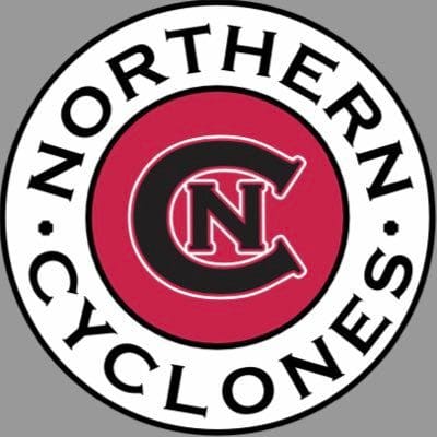 Logo of the Northern Cyclones sports team featuring bold letters.