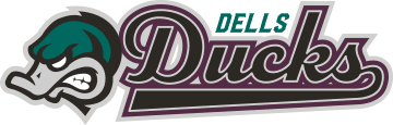 Logo of the Dell Rapids Ducks baseball team.