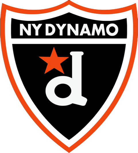 Logo of NY Dynamo soccer team with a star and letter d.