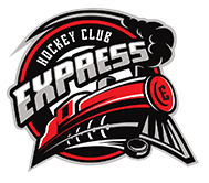 Logo of Hockey Club Express featuring a train and panther.