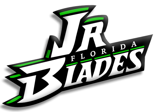Florida Jr. Blades sports team logo with dynamic design.