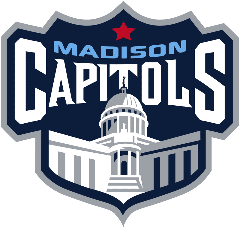 Madison Capitals sports team logo featuring a capitol building and star.
