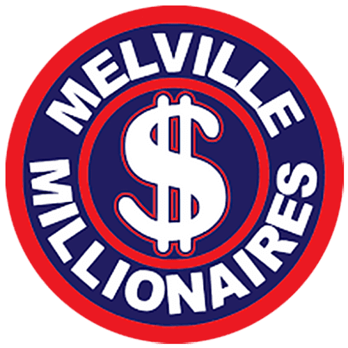Melville Millionaires sports team logo with dollar sign.