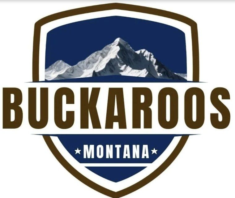 Logo of Buckaroos Montana with a mountain peak.