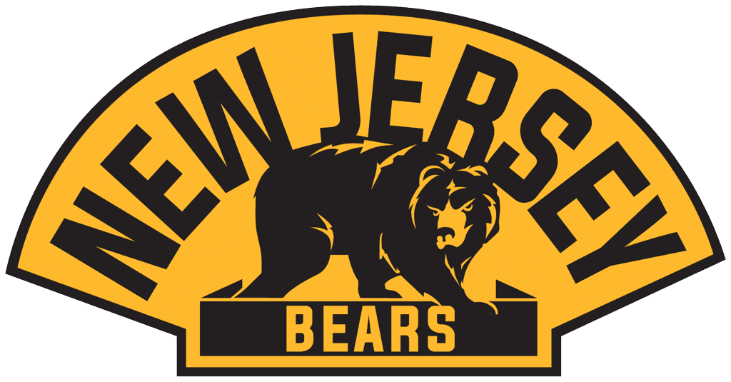 Logo of the New Jersey Bears featuring a fierce bear and bold text.