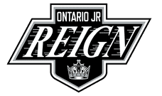 Logo of the Ontario Jr Reign hockey team with a crown symbol.