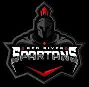 Logo of Red River Spartans with a Spartan helmet and bold text.
