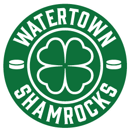 Watertown Shamrocks logo featuring a green four-leaf clover.