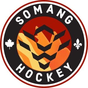 Somang Hockey logo with a fierce tiger and maple leaf.