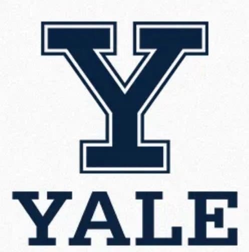 Yale University logo with a bold 'Y' and the word 'YALE'.