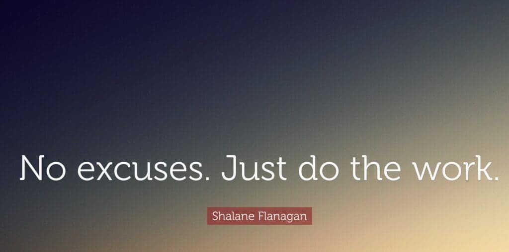 Motivational quote urging action, attributed to Shalene Panagar.