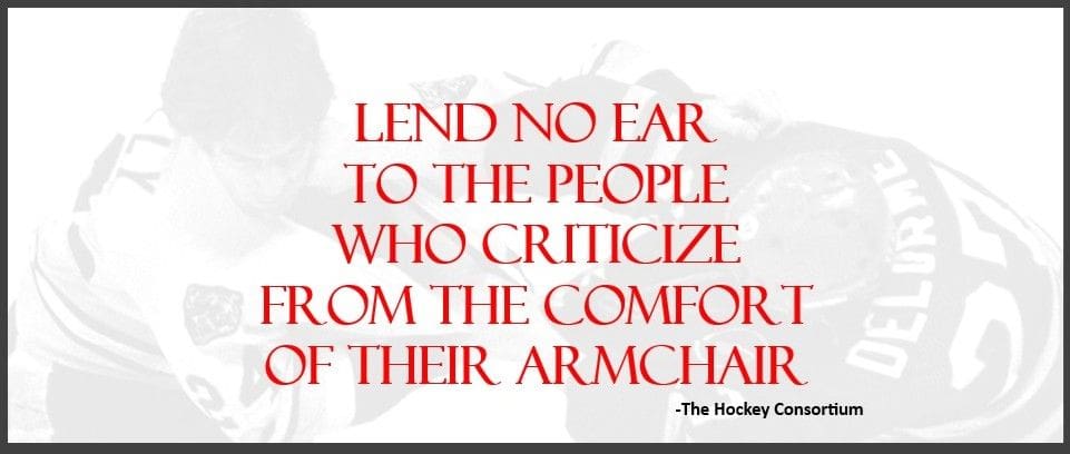 Inspirational quote urging to ignore critics from comfort zones.