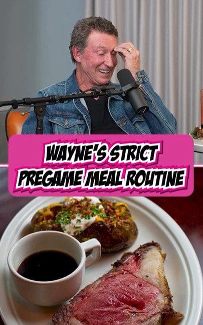 Wayne shares his strict pregame meal routine with a hearty breakfast and coffee.