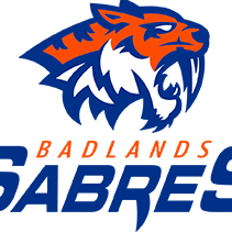 Logo of Badlands Sabres featuring a fierce sabre-toothed tiger.