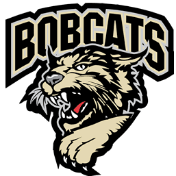 Aggressive bobcat mascot logo with "BOBCATS" text above.