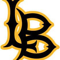 Logo with stylized letters 'L' and 'B' in black and gold.