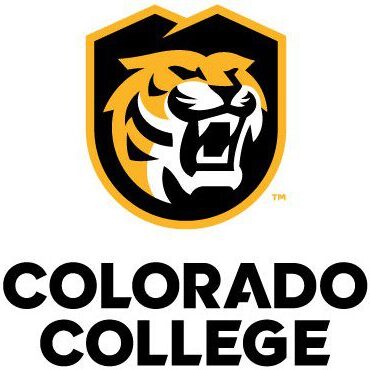 Colorado College logo with a fierce tiger head and bold text.
