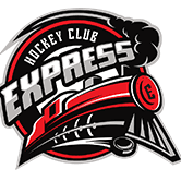 Logo of Hockey Club Express featuring a train and panther.