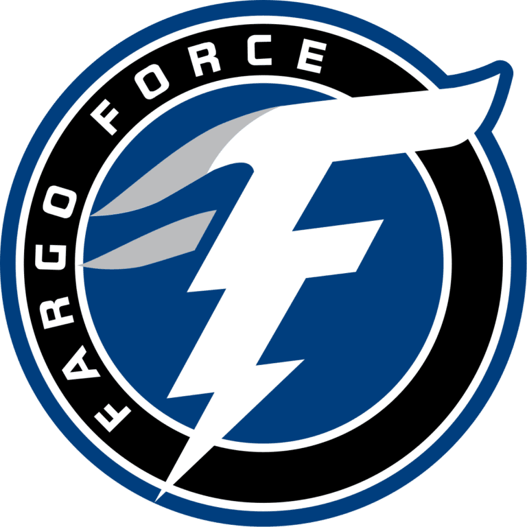Logo featuring a stylized white lightning bolt and letter F on a blue circular background.