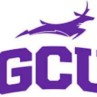 Purple antelope logo with bold GCU letters.