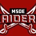 Logo of M50E Raiders featuring crossed swords and bold text.