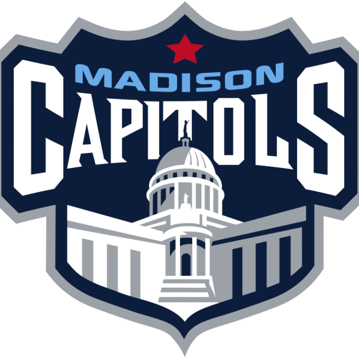 Madison Capitals sports team logo featuring a capitol building and star.