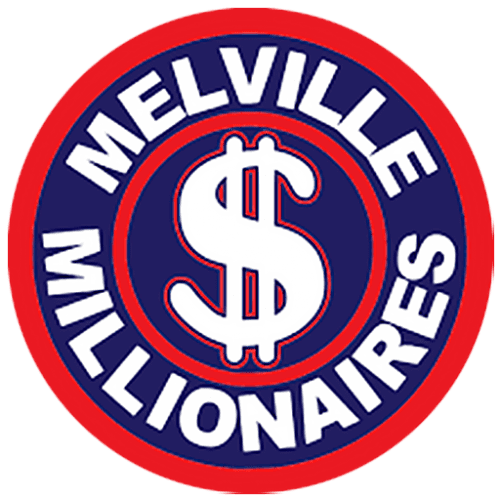 Melville Millionaires sports team logo with dollar sign.