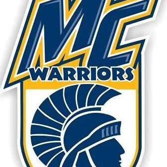 Logo of MC Warriors featuring a Spartan helmet and bold lettering.