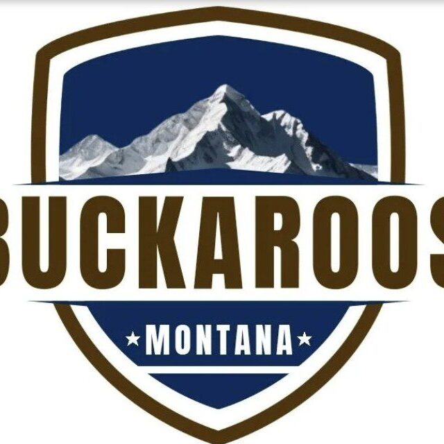 Logo of Buckaroos Montana with a mountain peak.