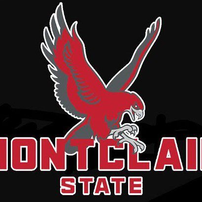 Montclair State logo with a red hawk and bold text on black.