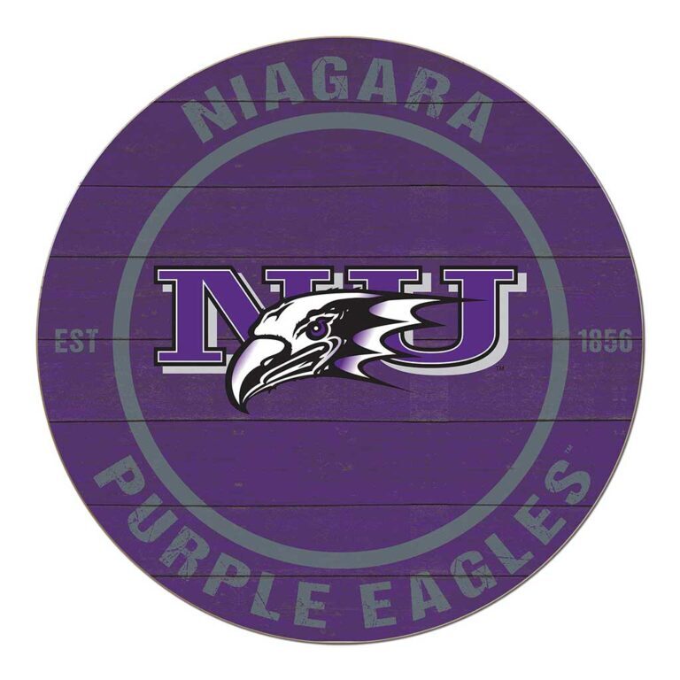 Logo of Niagara Purple Eagles featuring an eagle and initials NU.